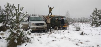 UAZ 452 Russian military van