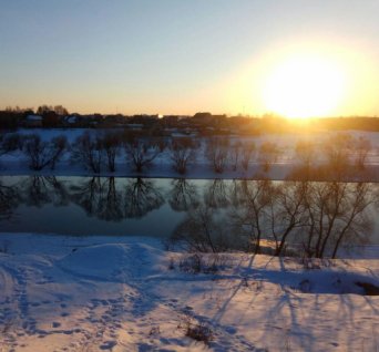 Russian countryside in winter Russian countryside in winter