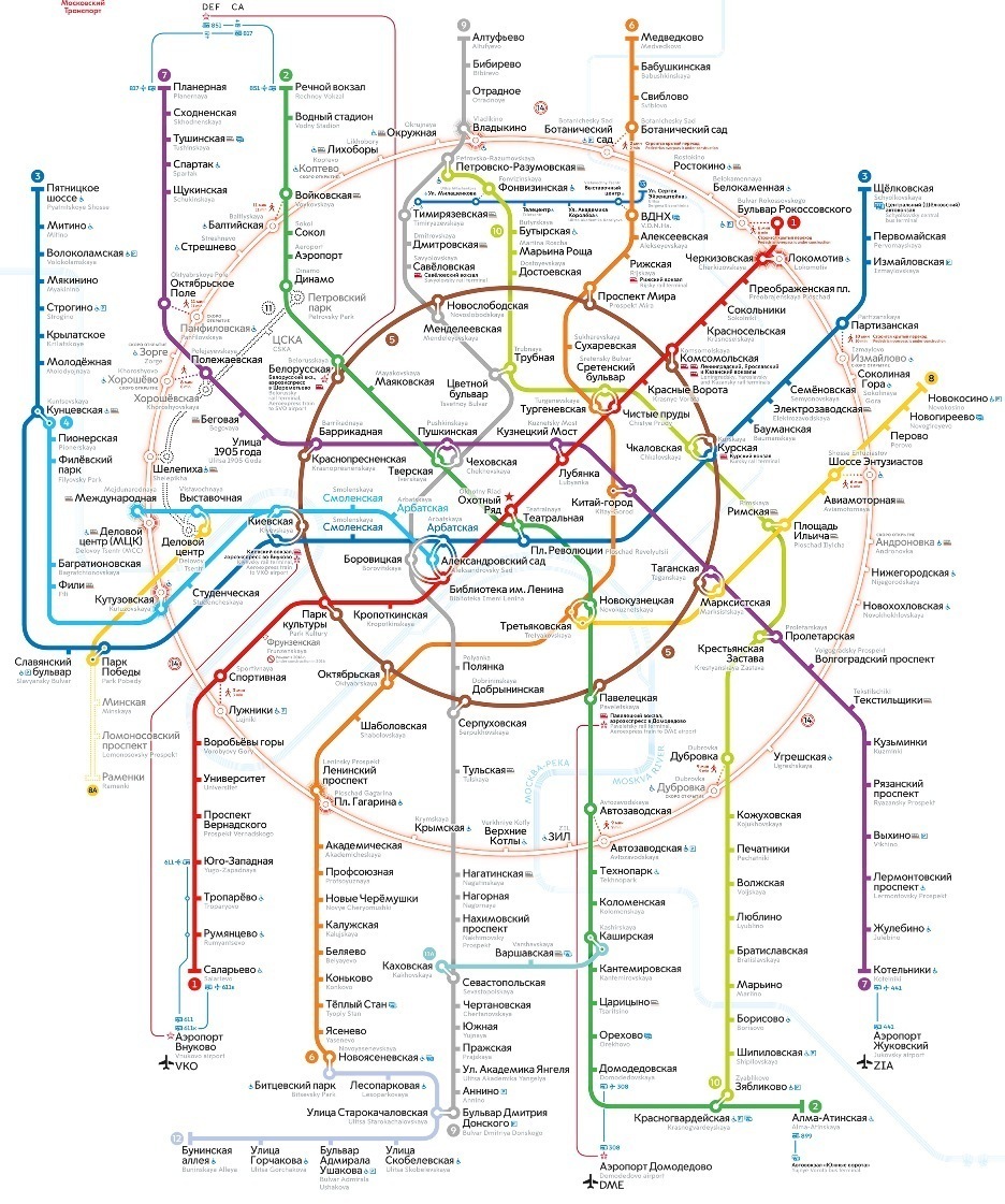 moscow metro map in english