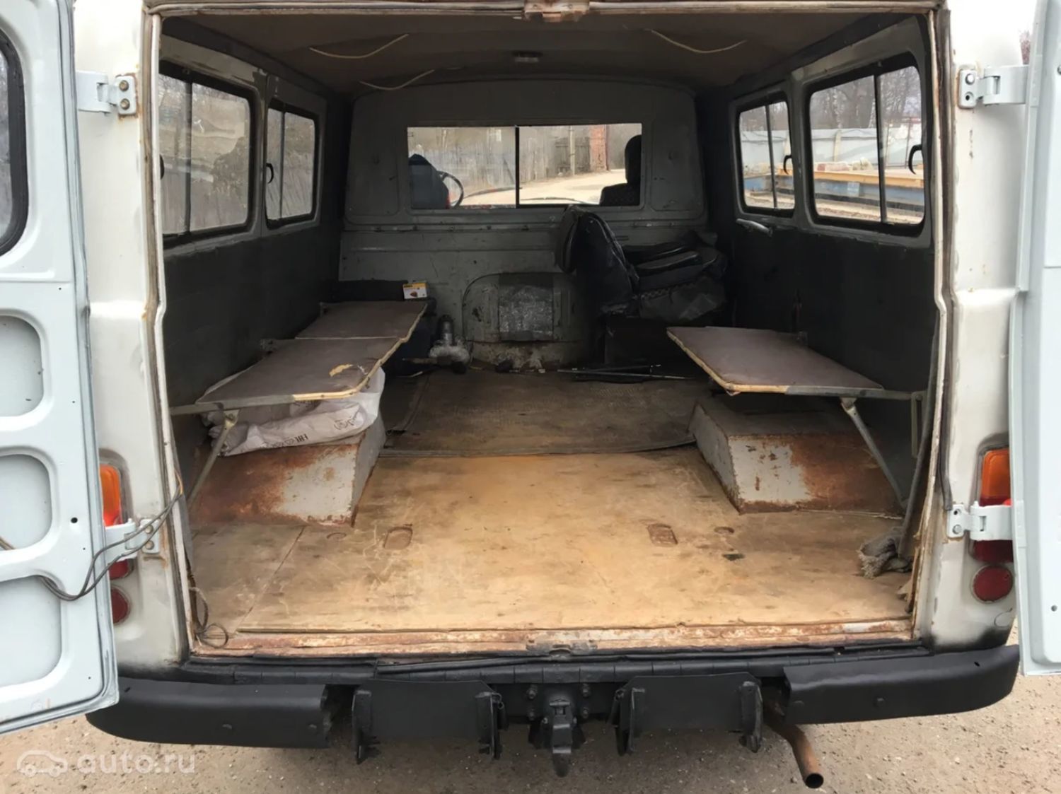 Old UAZ 452 cabin