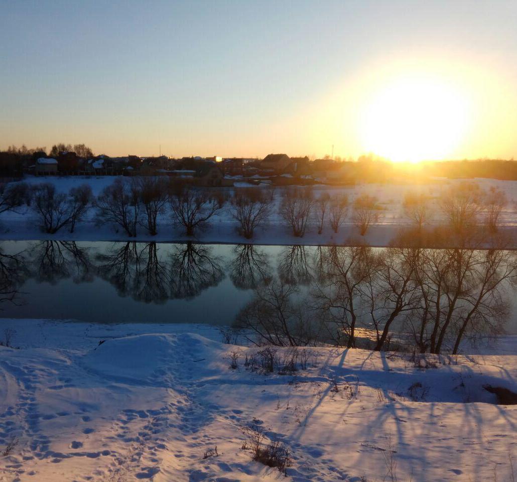 Russian countryside in winter 