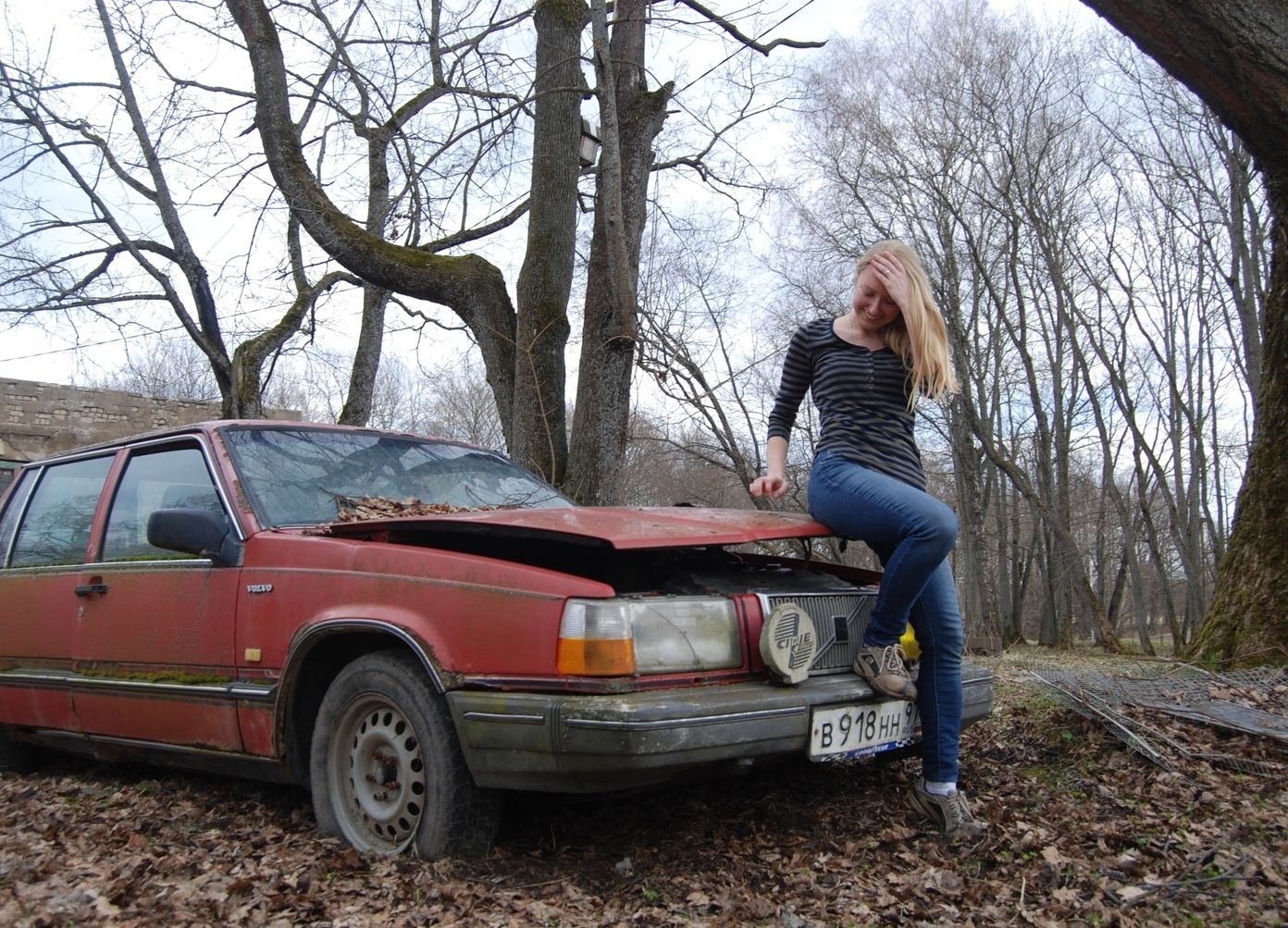 Abandoned car in Russia